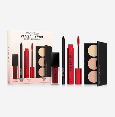 Define & Shine Lip, Eye + Highlight Set